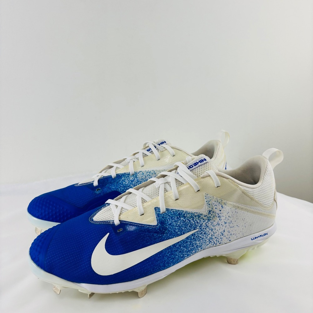 NIKE LUNAR VAPOR ULTRAFLY ELITE METAL BASEBALL CLEATS‎ BLUE 852686-417 Sz. 15
